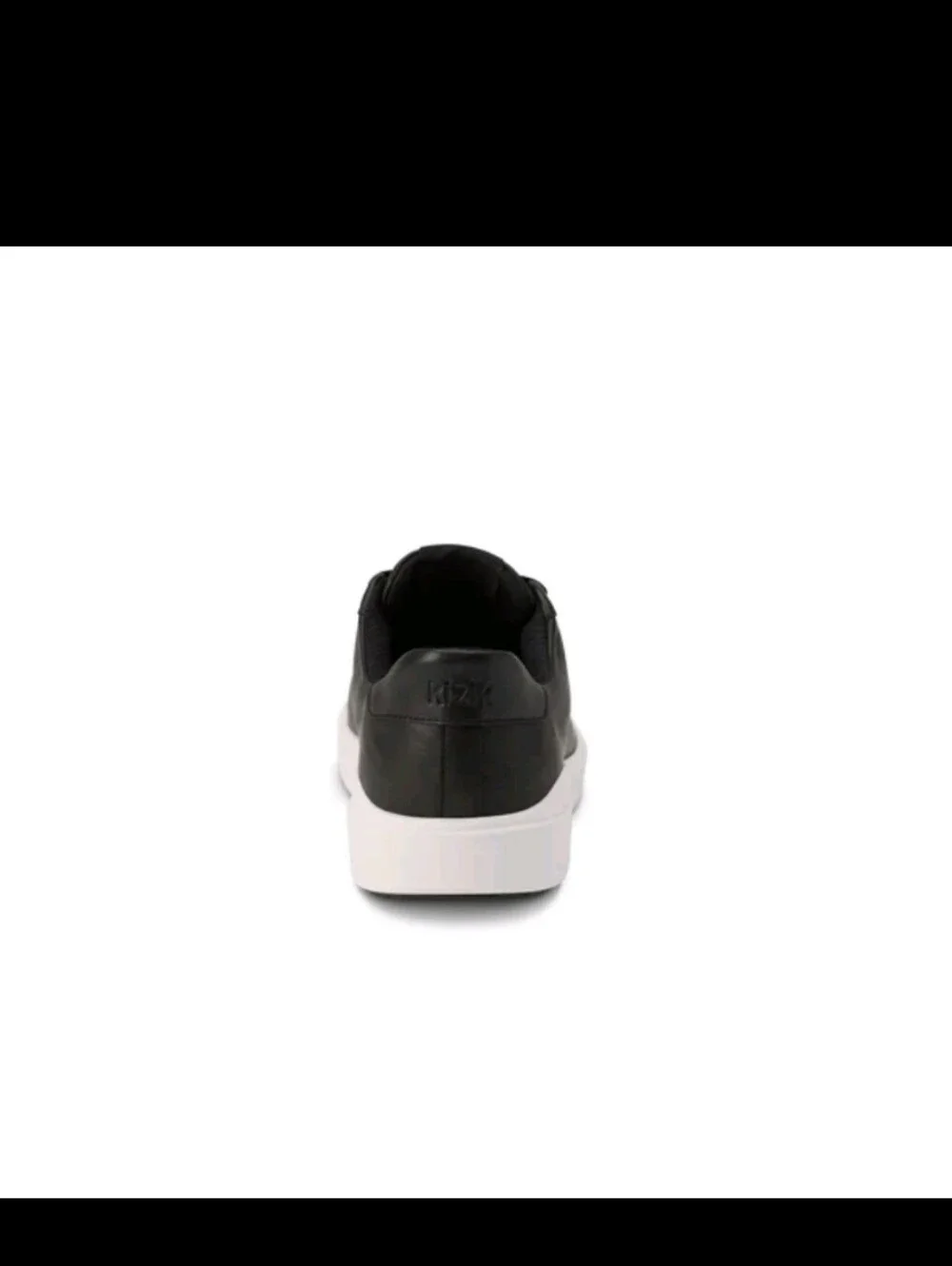 Kizik Men's Vegas 2 – Hands-Free Leather Sneakers - Black White